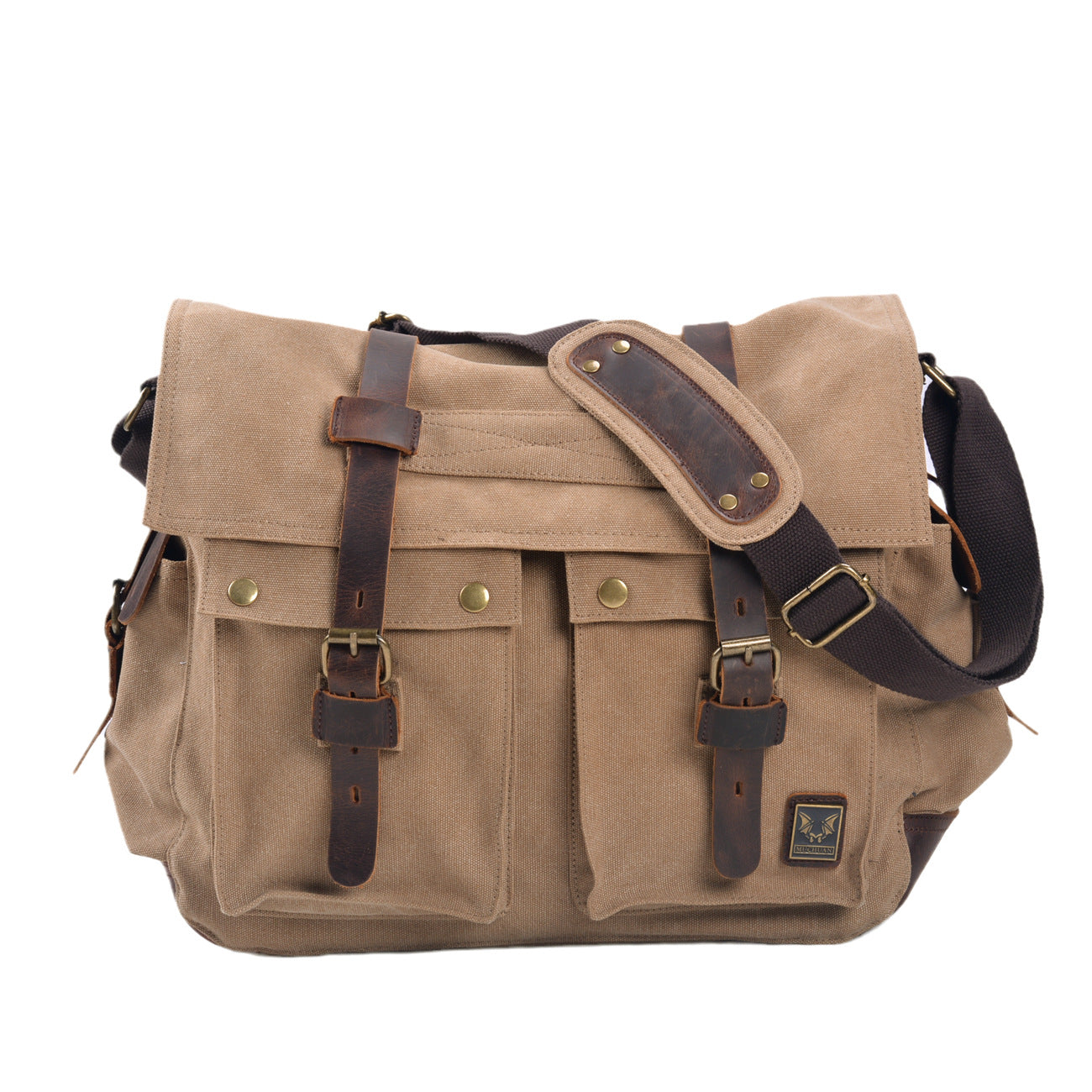 Men's Canvas Messenger Bag Shoulder Bag, Crossbody Bag, Satchel Bag, Retro Durable Bag For Birthday Gift VPPBUY shop