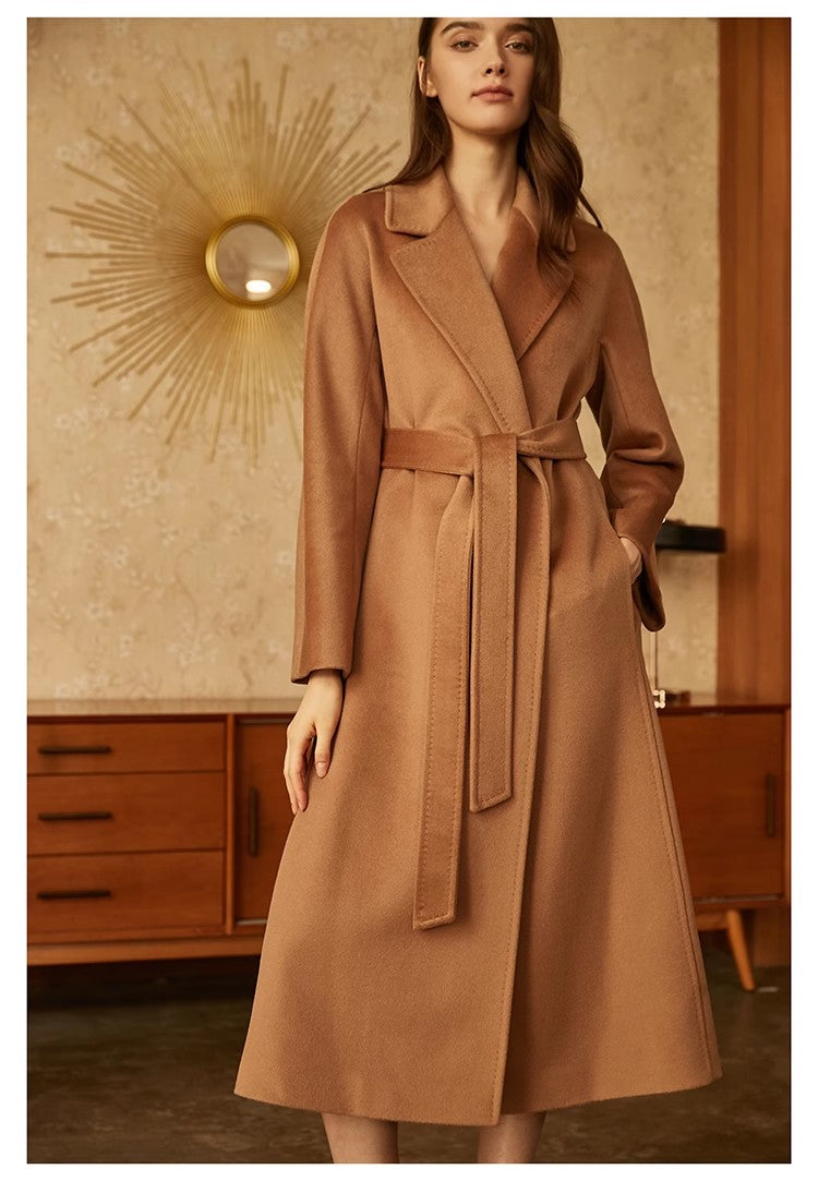 Pink Warm Women Wool Coat Jacket,Handmade Long Coat,Women Double Face Wool Coat Jacket 2251 VPPBUY shop