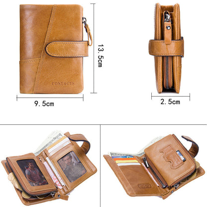 Men's Wallet Leather Purse Wallet Leather Cowhide Men's Coin Purse Holder For Gift VPPBUY shop