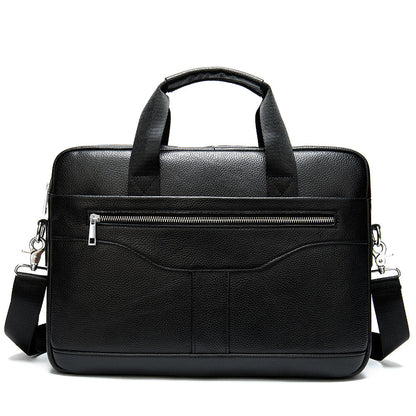 Full Grain Leather Briefcase for Men, Shoulder Bag, Top Handle Bag, Leather Laptop Bag, Graduation Gift for Him 3591 VPPBUY shop