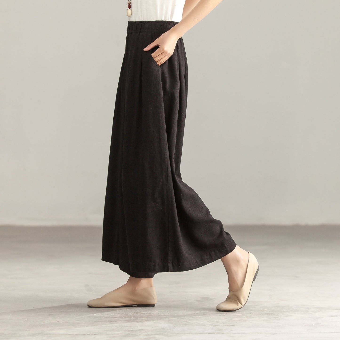 Summer Women Linen wide Leg Pants VPPBUY shop