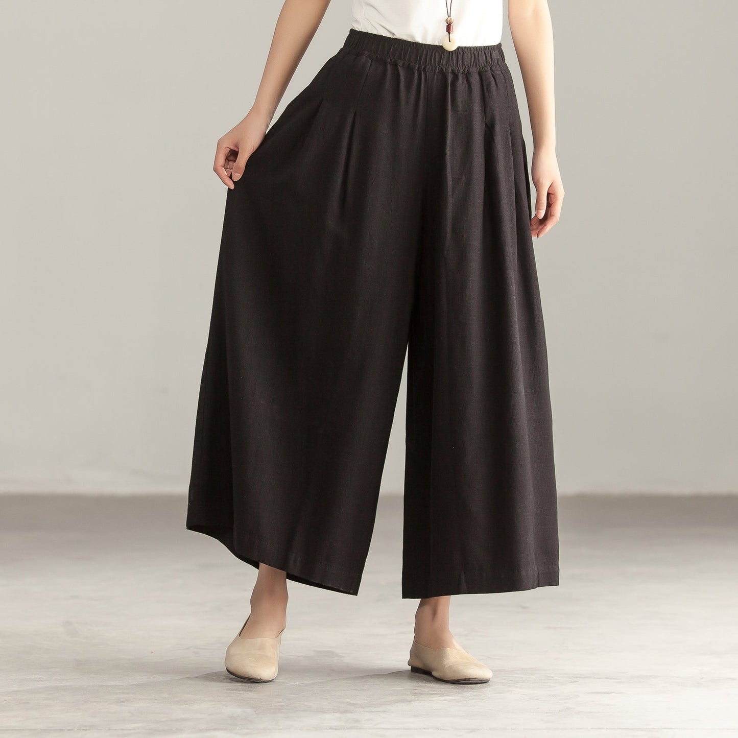 Summer Women Linen wide Leg Pants VPPBUY shop