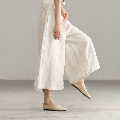 Summer Women Linen wide Leg Pants VPPBUY shop