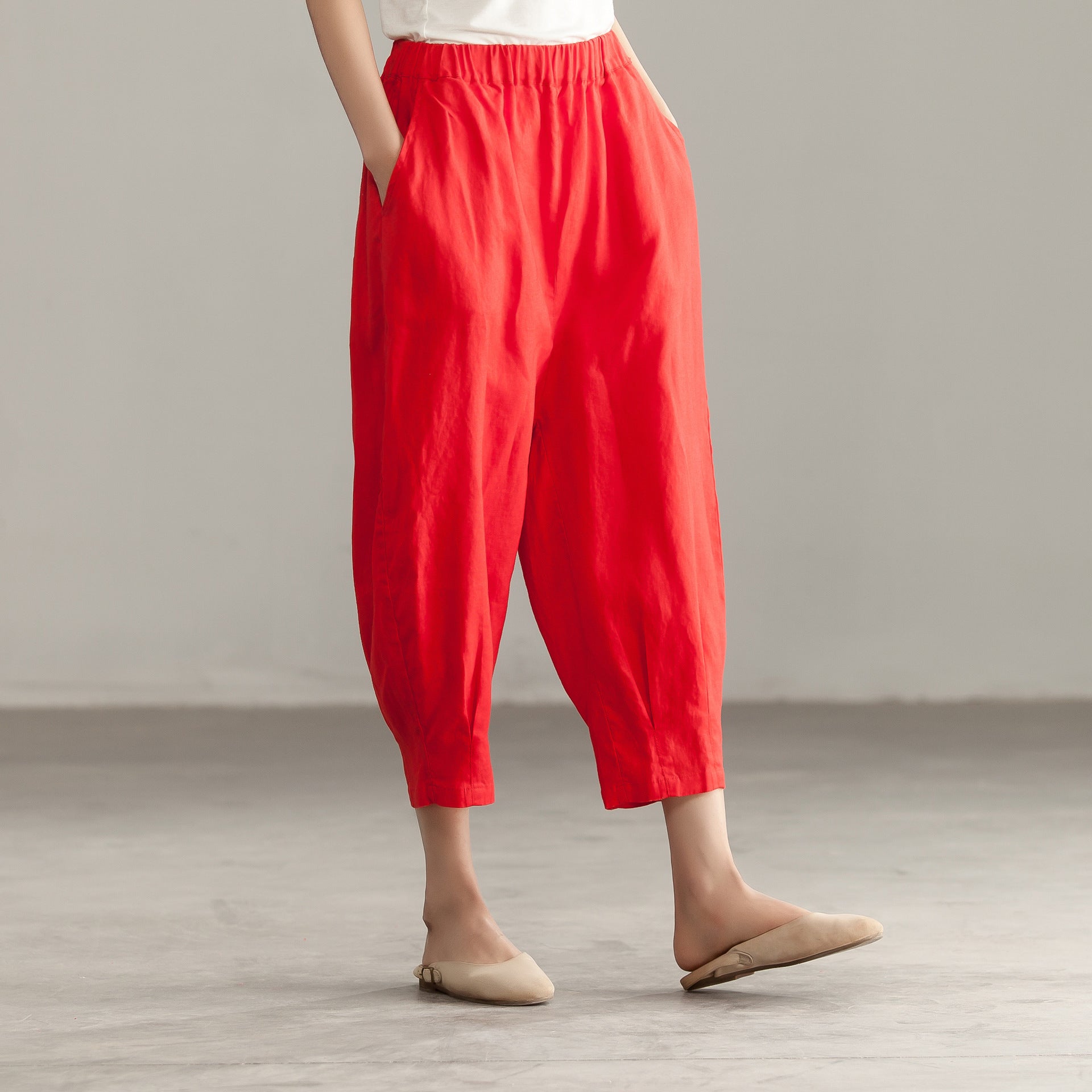 Women Summer linen Cotton Harem Pants VPPBUY shop