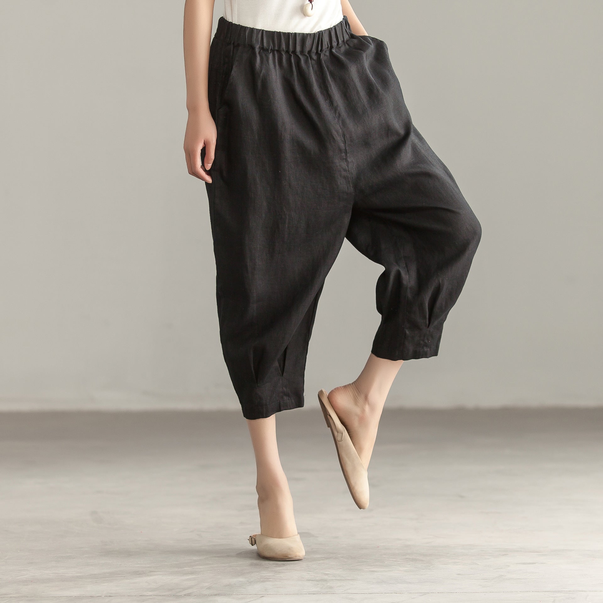 Women Summer linen Cotton Harem Pants VPPBUY shop