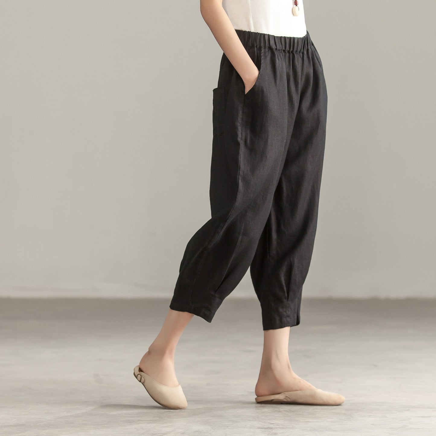 Women Summer linen Cotton Harem Pants VPPBUY shop