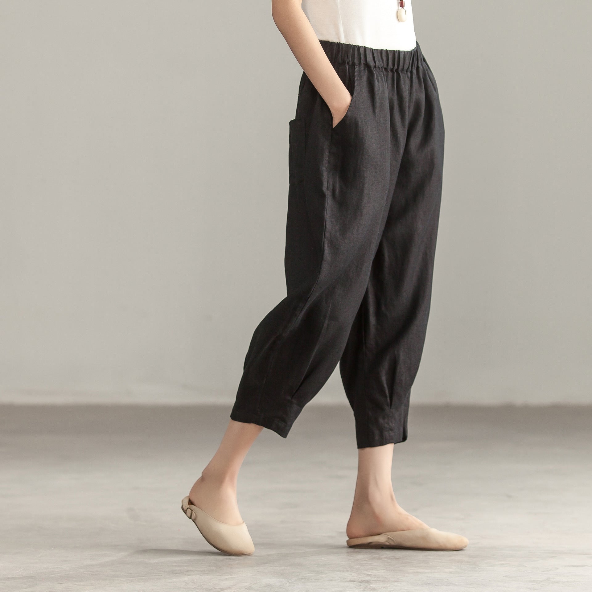 Women Summer linen Cotton Harem Pants VPPBUY shop