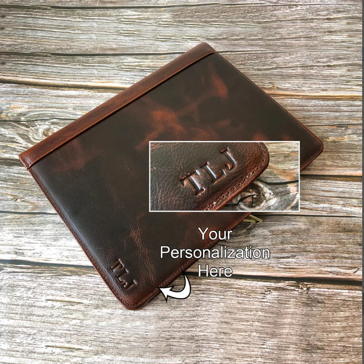 Padfolio,Business Briefcase,Men's Leather Portfolio,Personalized Anniversary Gift for Him/CF2015 VPPBUY shop