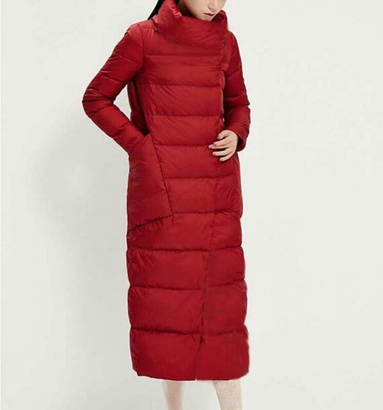 Large Pockets Long Winter Puffer Coat Jacket, Down Jacket Women Hooded Down Coat VPPBUY shop