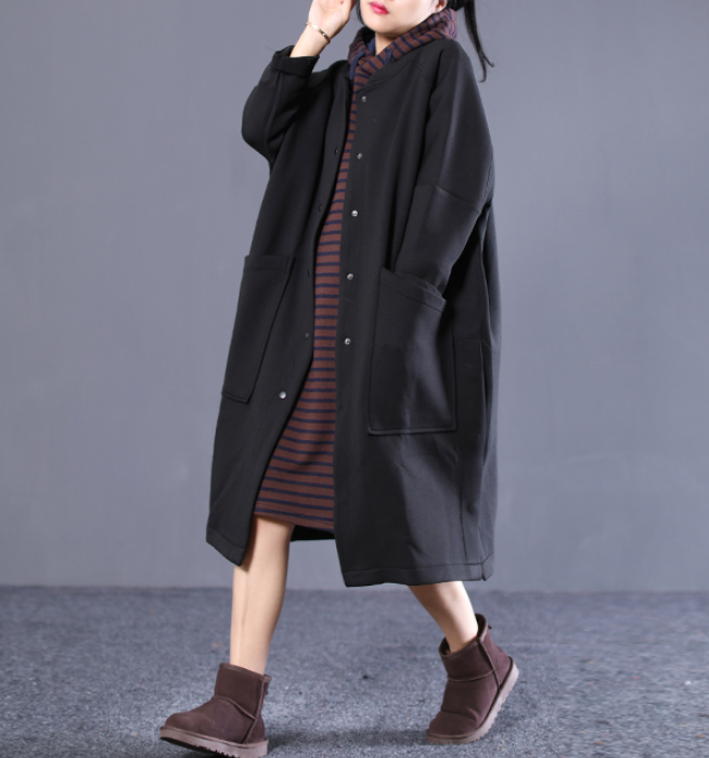 Casual Coat Loose A line Parka Plus Size Coat Jacket VPPBUY shop