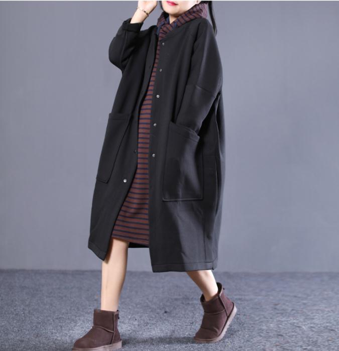 Casual Coat Loose A line Parka Plus Size Coat Jacket VPPBUY shop