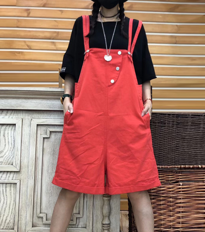 Denim Casual Cotton Loose Casual Summer Overall Women Jumpsuits QYCQ05165 VPPBUY shop