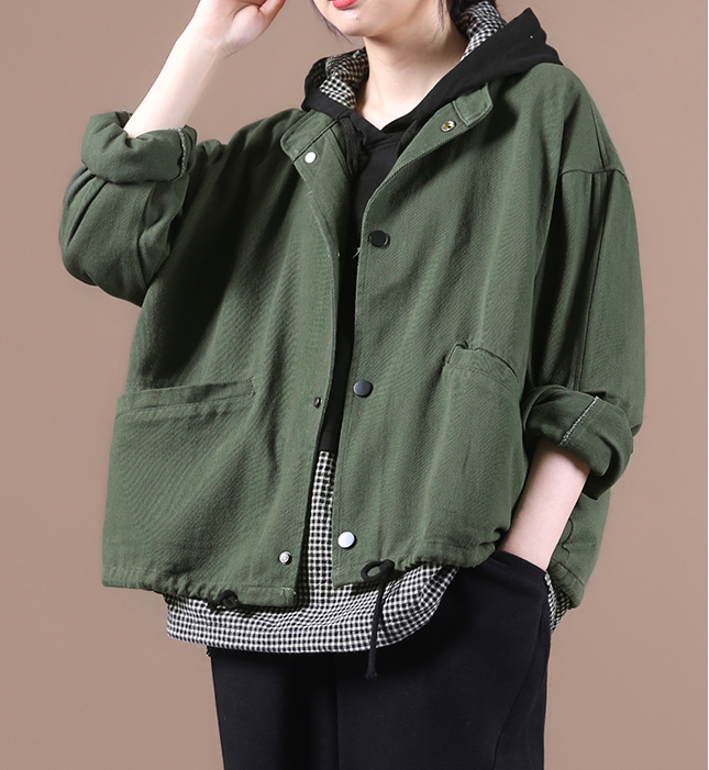 Women Spring Casual Coat Loose Buttons Plus Size Coat Jacket VPPBUY shop