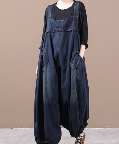 Denim Loose Casual Summer Denim Overall Loose Women Jumpsuits QYCQ05165 VPPBUY shop