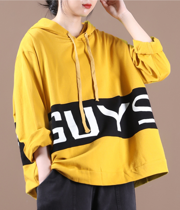 Hooded Women Cotton Tops Women Coat Long Sleeves Loose Style H9506 VPPBUY shop