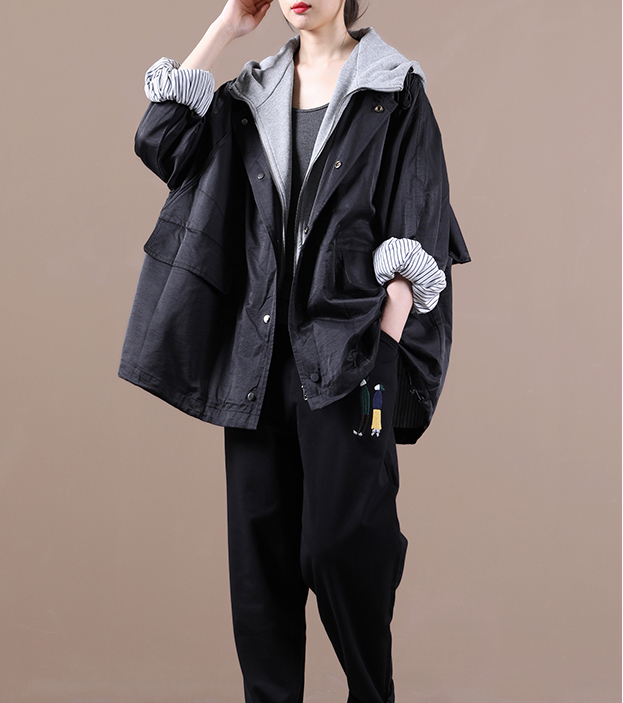 Hooded Women Cotton Tops Women Coat Long Sleeves Loose Style H9506 VPPBUY shop