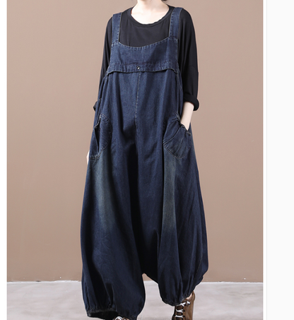 Denim Loose Casual Summer Denim Overall Loose Women Jumpsuits QYCQ05165 VPPBUY shop