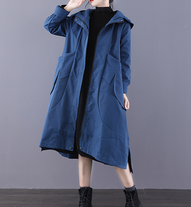 Autumn A-line Long Women Casual Hooded Parka Plus Size Coat Jacket JT200945 VPPBUY shop