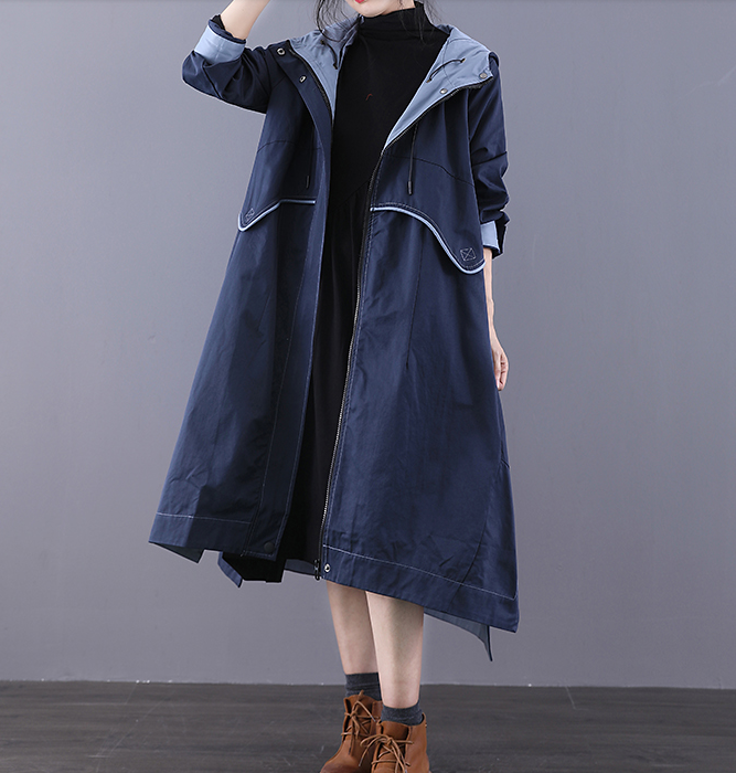 A-line Long Women Casual Hooded Parka Plus Size Coat Jacket JT200945 VPPBUY shop