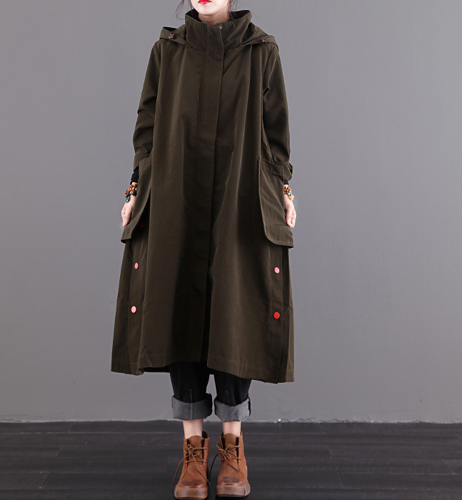 Hooded A-line Long Women Casual  Parka Plus Size Fall Coat Jacket JT200945 VPPBUY shop