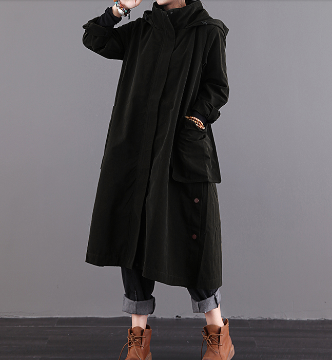 Hooded A-line Long Women Casual  Parka Plus Size Fall Coat Jacket JT200945 VPPBUY shop