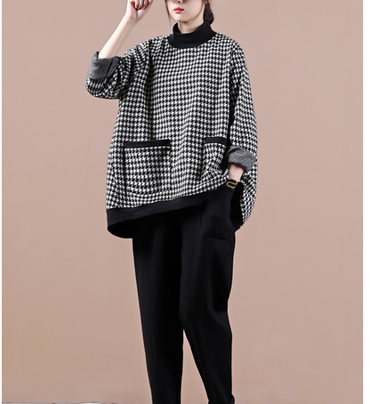 Black Loose Fall Women Cotton Tops Women Blouse Overall H9506 VPPBUY shop