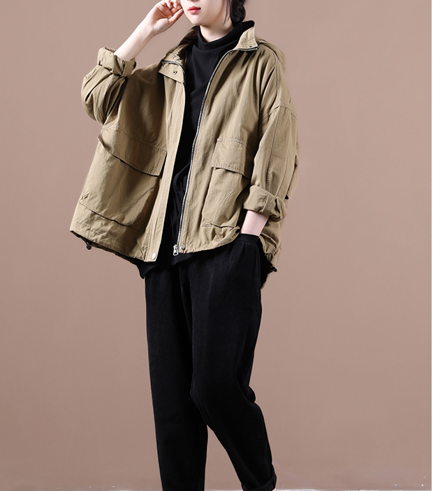 A-line Short Women Casual Parka Plus Size Fall Coat Jacket JT200945 VPPBUY shop