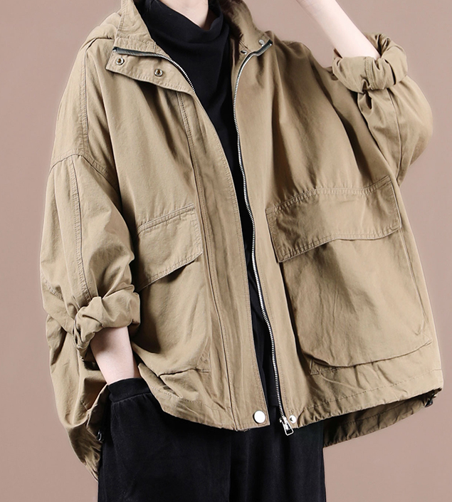 A-line Short Women Casual Parka Plus Size Fall Coat Jacket JT200945 VPPBUY shop