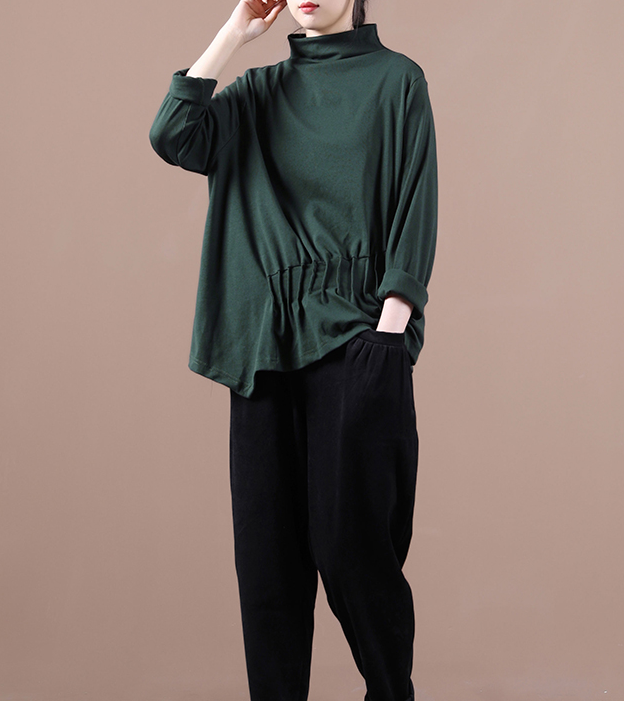 Green Fall Women Cotton Tops Women Blouse H9506RED VPPBUY shop