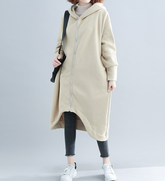 Short Front Long Hooded Women Casual Parka Plus Size Fall Coat Jacket JT200945 VPPBUY shop