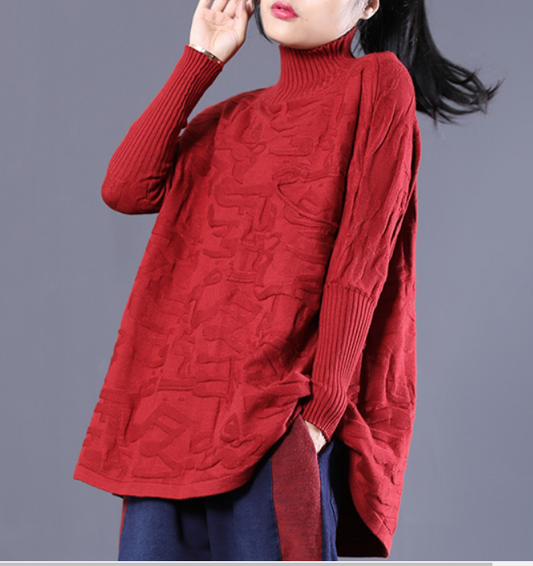 A-Line Hooded Loose Fall Women Cotton Tops Women Blouse H9506RED VPPBUY shop