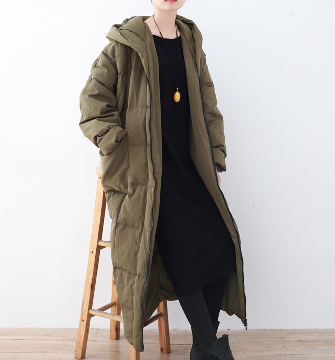 Women Long Puffer Coat Casual Loose Hooded Winter Down Jacket 32002 VPPBUY shop