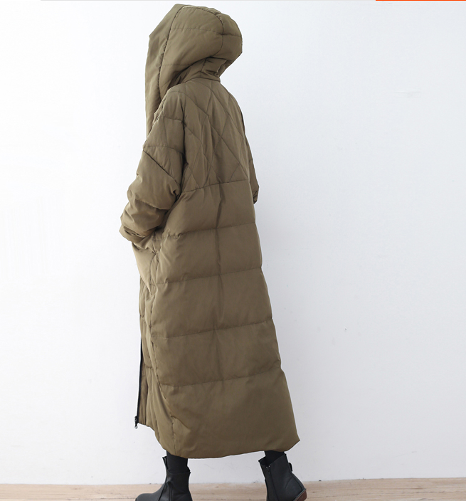 Women Long Puffer Coat Casual Loose Hooded Winter Down Jacket 32002 VPPBUY shop