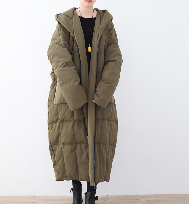 Women Long Puffer Coat Casual Loose Hooded Winter Down Jacket 32002 VPPBUY shop