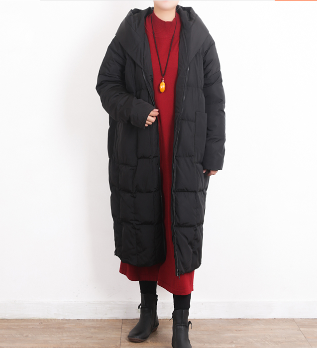 Long Casual Loose Puffer Coat,Hooded Winter Women Down Jacket 5561 VPPBUY shop