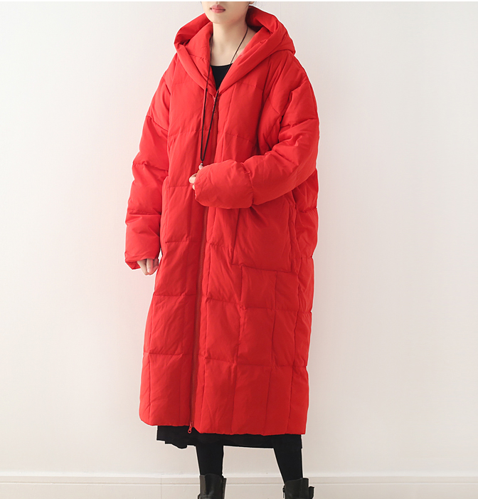 Casual Long Hooded Puffer Coat Loose Winter Coat Women Down Coat 2100 VPPBUY shop