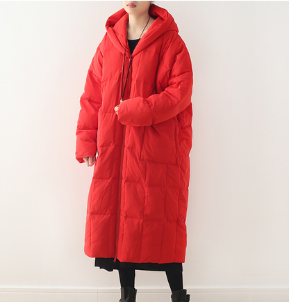 Casual Long Hooded Puffer Coat Loose Winter Coat Women Down Coat 2100 VPPBUY shop