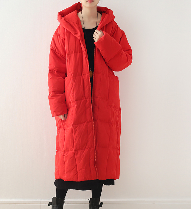 Casual Long Hooded Puffer Coat Loose Winter Coat Women Down Coat 2100 VPPBUY shop