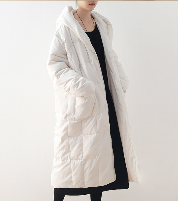 Long Casual Loose Puffer Coat,Hooded Winter Women Down Jacket 5561 VPPBUY shop