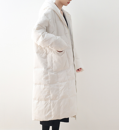 Long Casual Loose Puffer Coat,Hooded Winter Women Down Jacket 5561 VPPBUY shop