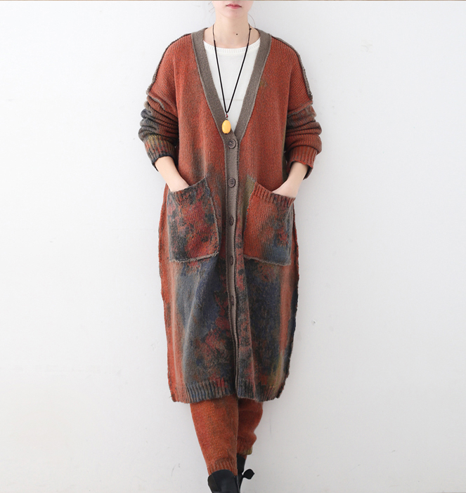 Loose Knit Long Women Casual Cloak Plus Size Coat Jacket JT201002 VPPBUY shop