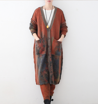 Loose Knit Long Women Casual Cloak Plus Size Coat Jacket JT201002 VPPBUY shop