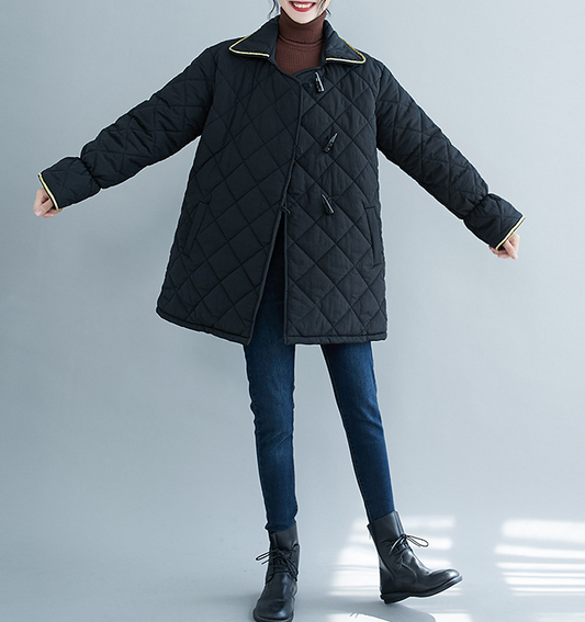 Women Spring Casual Padded Coat Loose Hooded Parka Plus Size Short Coat Jacket VPPBUY shop