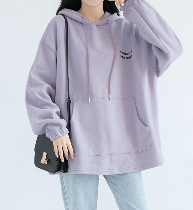 Hooded Fleece Loose Fall Women Cotton Tops Women Blouse H9506RED VPPBUY shop