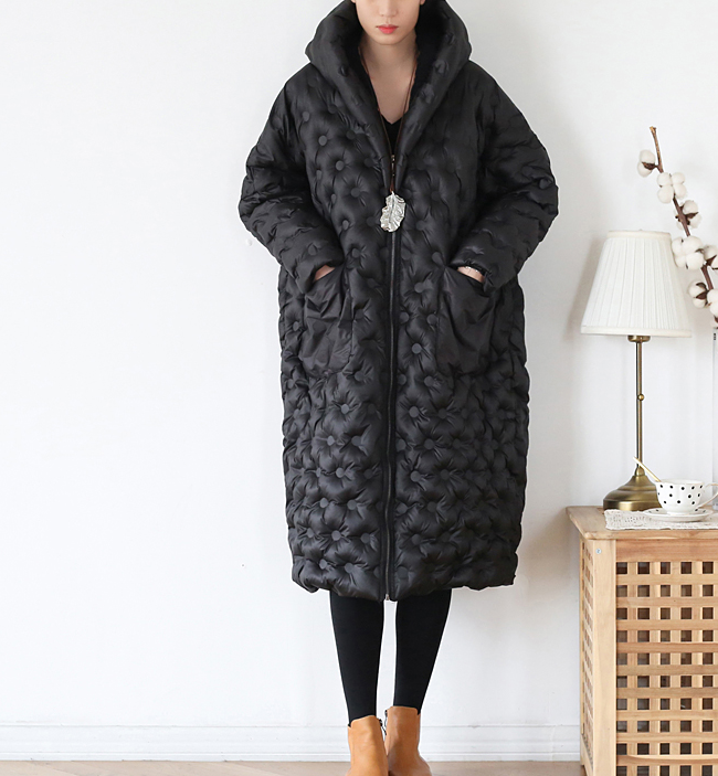 Long Hooded Puffer Coat Loose Winter Women Down Jacket 8108 VPPBUY shop