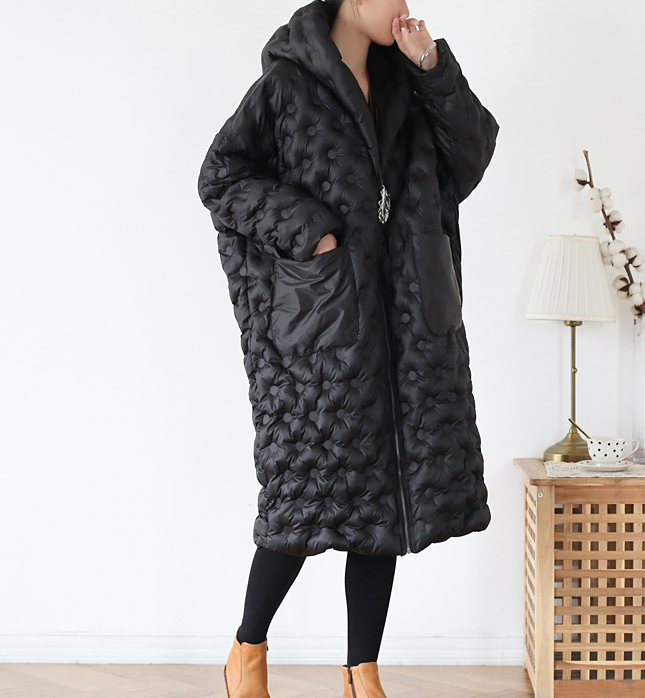 Long Hooded Puffer Coat Loose Winter Women Down Jacket 8108 VPPBUY shop