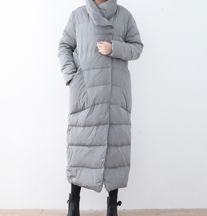 Large Pockets Long Loose Winter Women Down Jacket AMT1008 VPPBUY shop