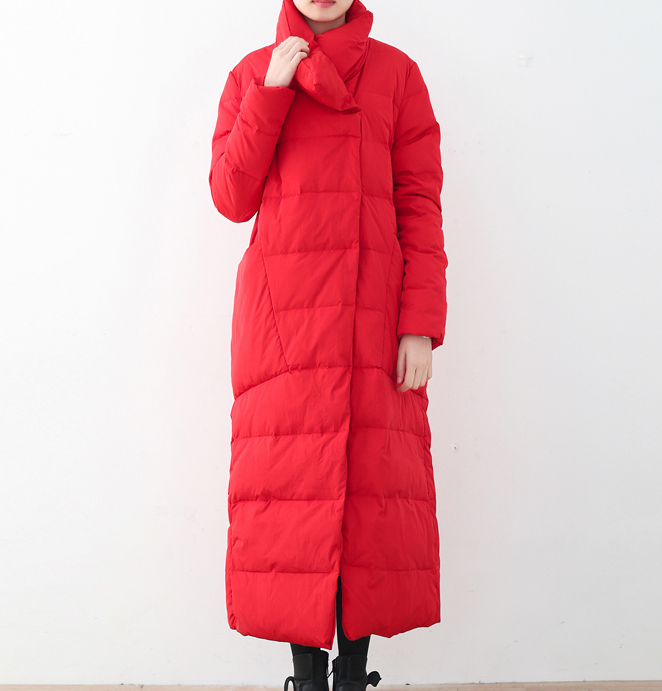 Large Pockets Long Loose Winter Women Down Jacket AMT1008 VPPBUY shop