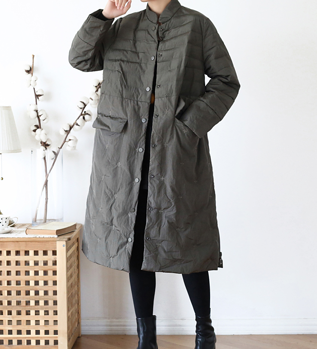 Stand Collar Long Coat Winter Women Down Jacket AMT1008 VPPBUY shop