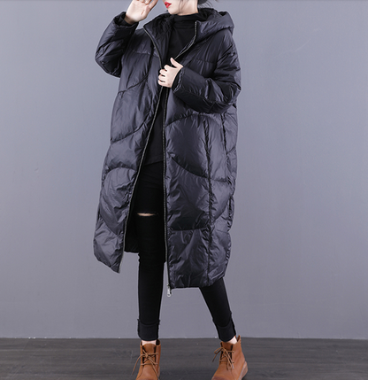 Casual Long Hooded Winter Women Down Jacket VPPBUY shop